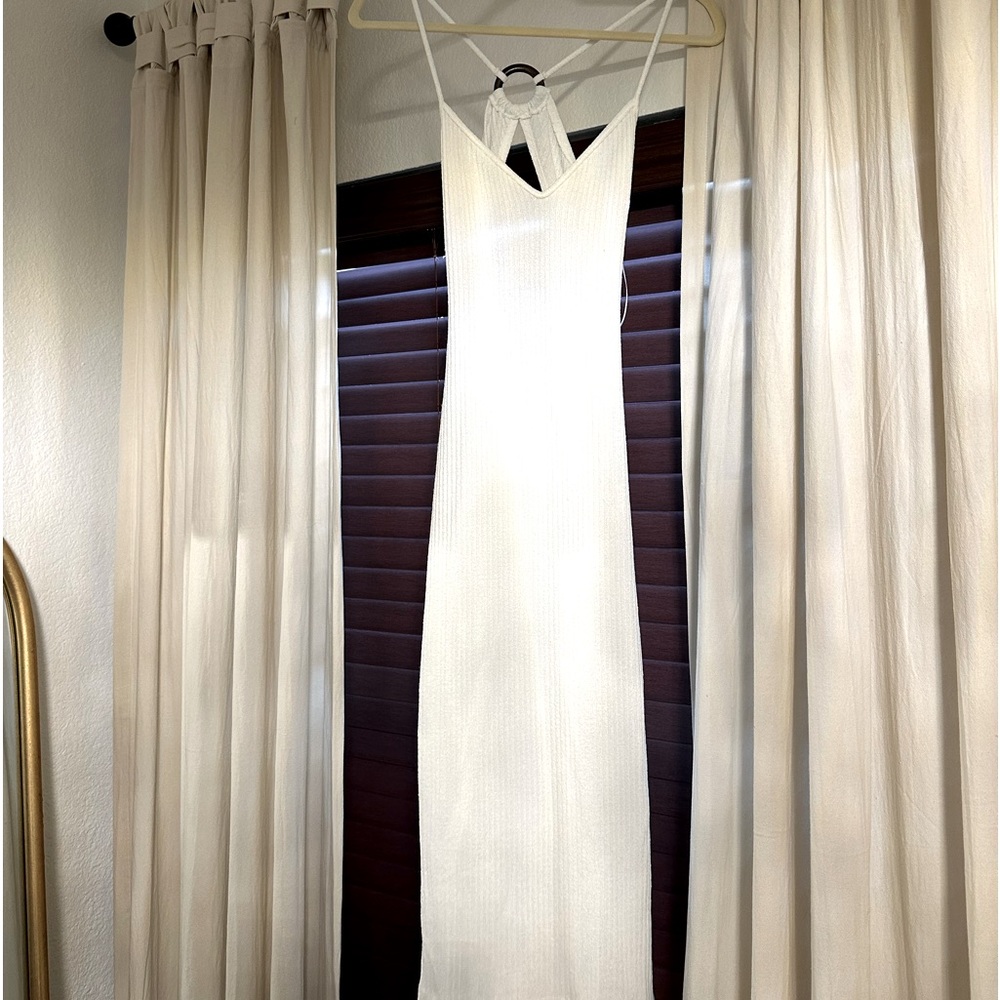 Dainty Hooligan size small Never Really Over White Midi Dress- NWT never worn